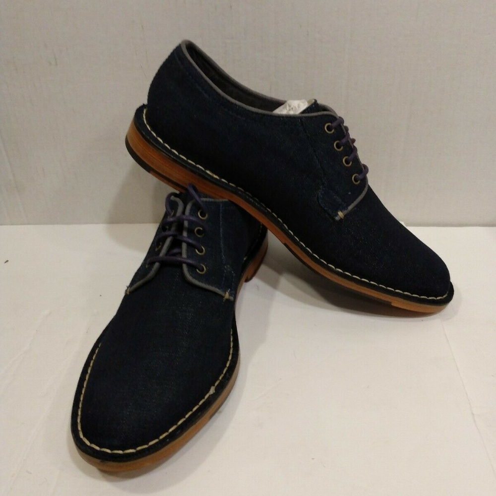 COLE HAAN C14336 MEN'S WINGTIP OXFORD BLUE DENIM